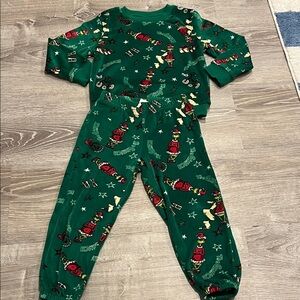 Kids Grinch Christmas lounge/pj set